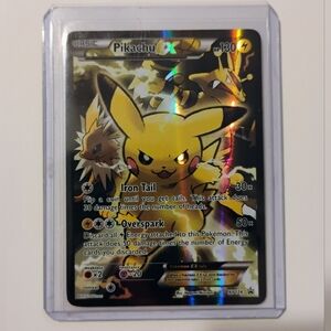2016 Pikachu EX Full Art Holofoil XY124 Pokémon Card